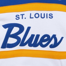 Толстовка St. Louis Blues Mitchell & Ness Head Coach - White/Blue