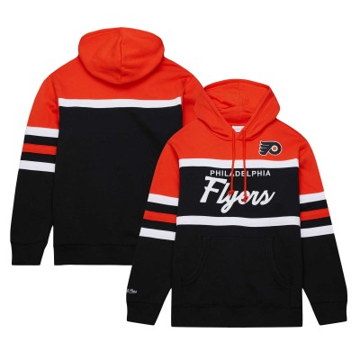 Толстовка Philadelphia Flyers Mitchell & Ness Black/Orange Head Coach