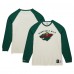 Футболка с длинным рукавом Minnesota Wild Mitchell & Ness Legendary Slub Vintage Raglan - Cream