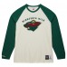 Футболка с длинным рукавом Minnesota Wild Mitchell & Ness Legendary Slub Vintage Raglan - Cream