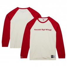 Футболка с длинным рукавом Detroit Red Wings Mitchell & Ness Legendary Slub Vintage Raglan - Cream