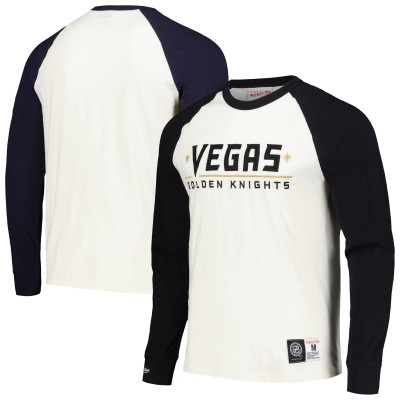 Футболка с длинным рукавом Vegas Golden Knights Mitchell & Ness Legendary Slub Vintage Raglan - Cream