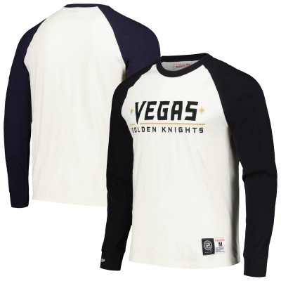 Футболка с длинным рукавом Vegas Golden Knights Mitchell & Ness Legendary Slub Vintage Raglan - Cream