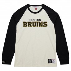 Футболка с длинным рукавом Boston Bruins Mitchell & Ness Legendary Slub Vintage Raglan - Cream