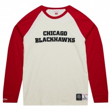Футболка с длинным рукавом Chicago Blackhawks Mitchell & Ness Legendary Slub Vintage Raglan - Cream