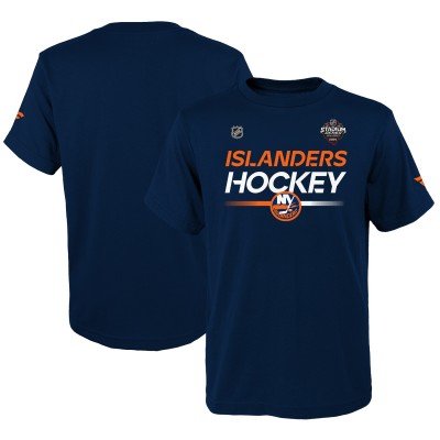 Футболка New York Islanders Youth 2024 NHL Stadium Series Locker Room - Navy