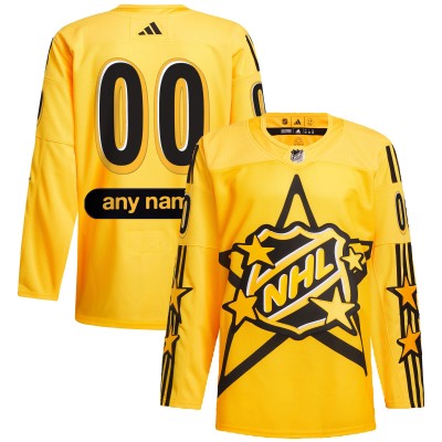Именная игровая джерси 2024 NHL All-Star Game adidas x drew house Primegreen Authentic - Yellow
