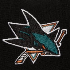 Бейсболка San Jose Sharks Mitchell & Ness Black Retro Script Colorblock