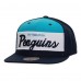 Pittsburgh Penguins Mitchell & Ness Navy Retro Script Colorblock Snapback Hat