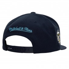 Pittsburgh Penguins Mitchell & Ness Navy Retro Script Colorblock Snapback Hat