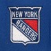 New York Rangers Mitchell & Ness Blue Retro Script Colorblock Snapback Hat
