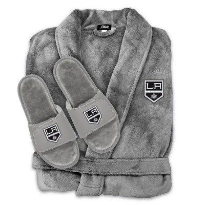 Халат с тапками Los Angeles Kings ISlide Unisex - Gray