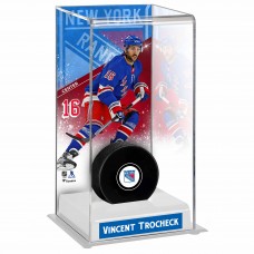 Vincent Trocheck New York Rangers Fanatics Authentic Deluxe Tall Hockey Puck Display Case Vincent Trocheck New York Rangers Fanatics Authentic Deluxe Tall Hockey Puck Display Case