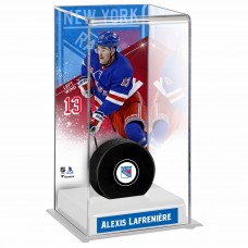 Alexis Lafreniere New York Rangers Fanatics Authentic Deluxe Tall Hockey Puck Display Case Alexis Lafreniere New York Rangers Fanatics Authentic Deluxe Tall Hockey Puck Display Case