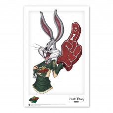 Minnesota Wild Bugs Bunny 11 x 17 Looney Tunes Poster Print