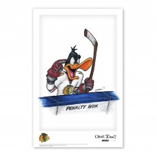 Chicago Blackhawks Daffy Duck 11 x 17 Looney Tunes Poster Print