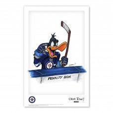 Winnipeg Jets Daffy Duck 11 x 17 Looney Tunes Poster Print