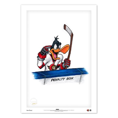 Ottawa Senators Daffy Duck 24 x 36 Looney Tunes Limited Edition Fine Art Print