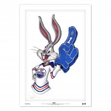 Edmonton Oilers Bugs Bunny 24 x 36 Looney Tunes Limited Edition Fine Art Print