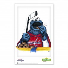 Washington Capitals Cookie Monster 11 x 17 Sesame Street Poster Print