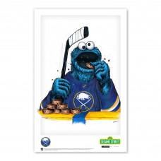 Buffalo Sabres Cookie Monster 11 x 17 Sesame Street Poster Print
