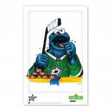 Dallas Stars Cookie Monster 11 x 17 Sesame Street Poster Print