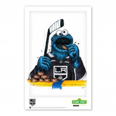 Los Angeles Kings Cookie Monster 11 x 17 Sesame Street Poster Print
