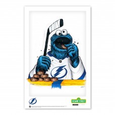 Tampa Bay Lightning Cookie Monster 11 x 17 Sesame Street Poster Print