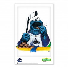 Vancouver Canucks Cookie Monster 11 x 17 Sesame Street Poster Print