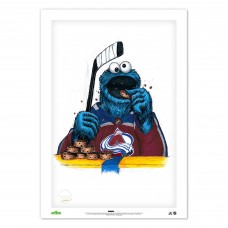 Colorado Avalanche Cookie Monster 14 x 20 Sesame Street Limited Edition Fine Art Print