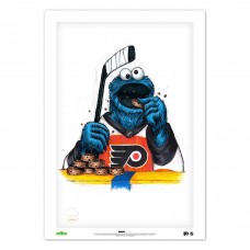 Philadelphia Flyers Cookie Monster 14 x 20 Sesame Street Limited Edition Fine Art Print