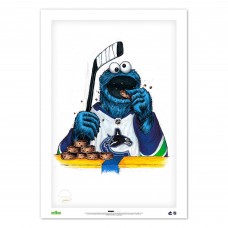 Vancouver Canucks Cookie Monster 14 x 20 Sesame Street Limited Edition Fine Art Print