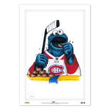 Montreal Canadiens Cookie Monster 14 x 20 Sesame Street Limited Edition Fine Art Print