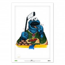 Minnesota Wild Cookie Monster 14 x 20 Sesame Street Limited Edition Fine Art Print Minnesota Wild Cookie Monster 14 x 20 Sesame Street Limited Edition Fine Art Print