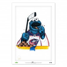 Columbus Blue Jackets Cookie Monster 24 x 36 Sesame Street Limited Edition Fine Art Print Columbus Blue Jackets Cookie Monster 24 x 36 Sesame Street Limited Edition Fine Art Print