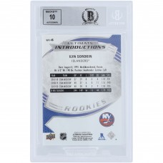 Ilya Sorokin New York Islanders Autographed 2020-21 Upper Deck Ultimate Collection Introductions #UI-6 Beckett Fanatics Witnessed Authenticated 9/10 Rookie Card