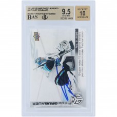 Philipp Grubauer Seattle Kraken Autographed 2021-22 Upper Deck Game Dated Moments #50 #/499 Beckett Fanatics Witnessed Authenticated 9.5/10 Card
