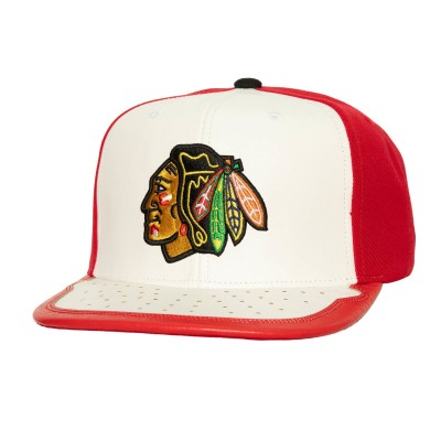 Бейсболка Chicago Blackhawks Mitchell & Ness Day One - White/Red