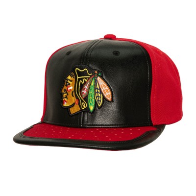 Бейсболка Chicago Blackhawks Mitchell & Ness Day One - Black/Red