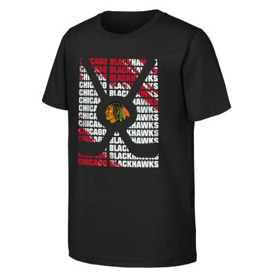 Футболка Chicago Blackhawks Youth Box - Black