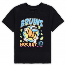 Toddler Boston Bruins Black Break Through T-Shirt Toddler Boston Bruins Black Break Through T-Shirt