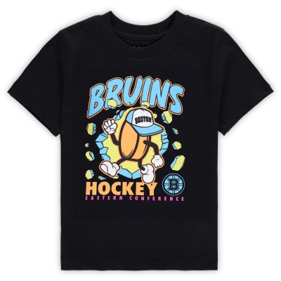 Toddler Boston Bruins Black Break Through T-Shirt