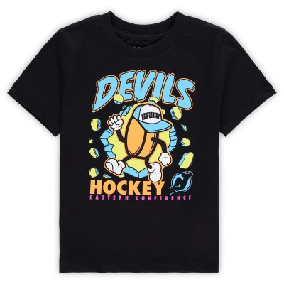 Toddler New Jersey Devils Black Break Through T-Shirt