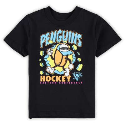 Toddler Pittsburgh Penguins Black Break Through T-Shirt