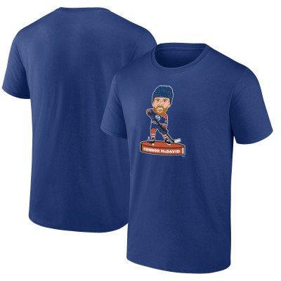Футболка Connor McDavid Edmonton Oilers Player Bobblehead - Royal