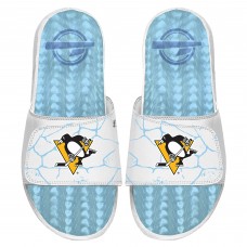Pittsburgh Penguins ISlide Ice Gel Slide Sandals - White