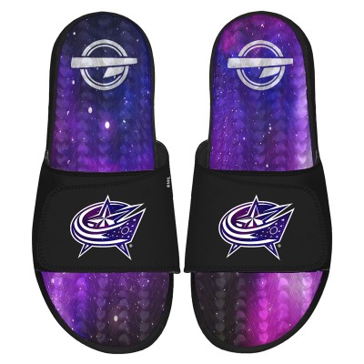 Тапочки Columbus Blue Jackets ISlide Galaxy Gel - Black