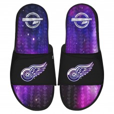 Detroit Red Wings ISlide Galaxy Gel Slide Sandals - Black