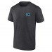 Vancouver Canucks Fanatics Heather Charcoal Backbone T-Shirt
