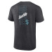 Seattle Kraken Fanatics Heather Charcoal Backbone T-Shirt